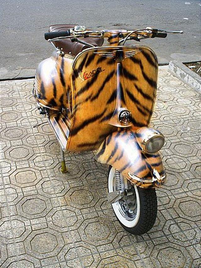 modifikasi motor motif macan © berbagai sumber