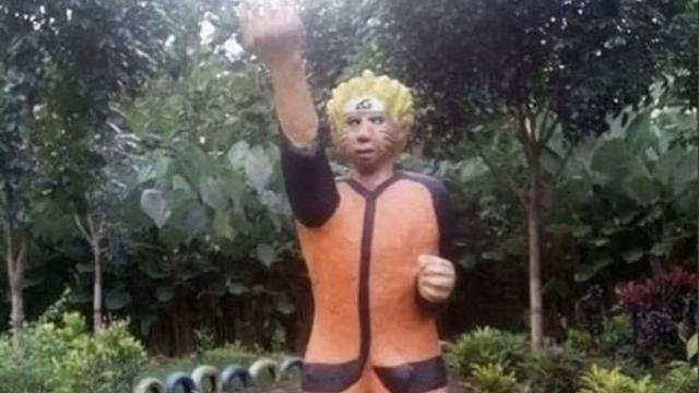 Potret patung superhero di taman © berbagai sumber