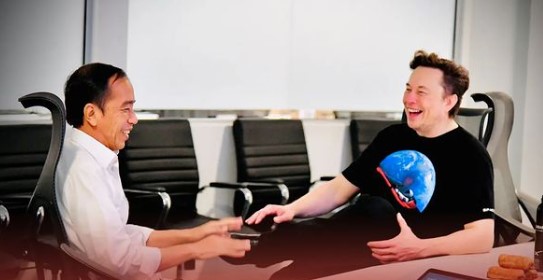Momen Elon Musk bertemu Jokowi © Instagram Momen Elon Musk bertemu Jokowi © Instagram