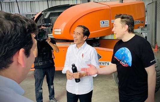 Momen Elon Musk bertemu Jokowi © Instagram