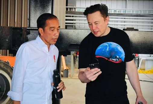 Momen Elon Musk bertemu Jokowi © Instagram