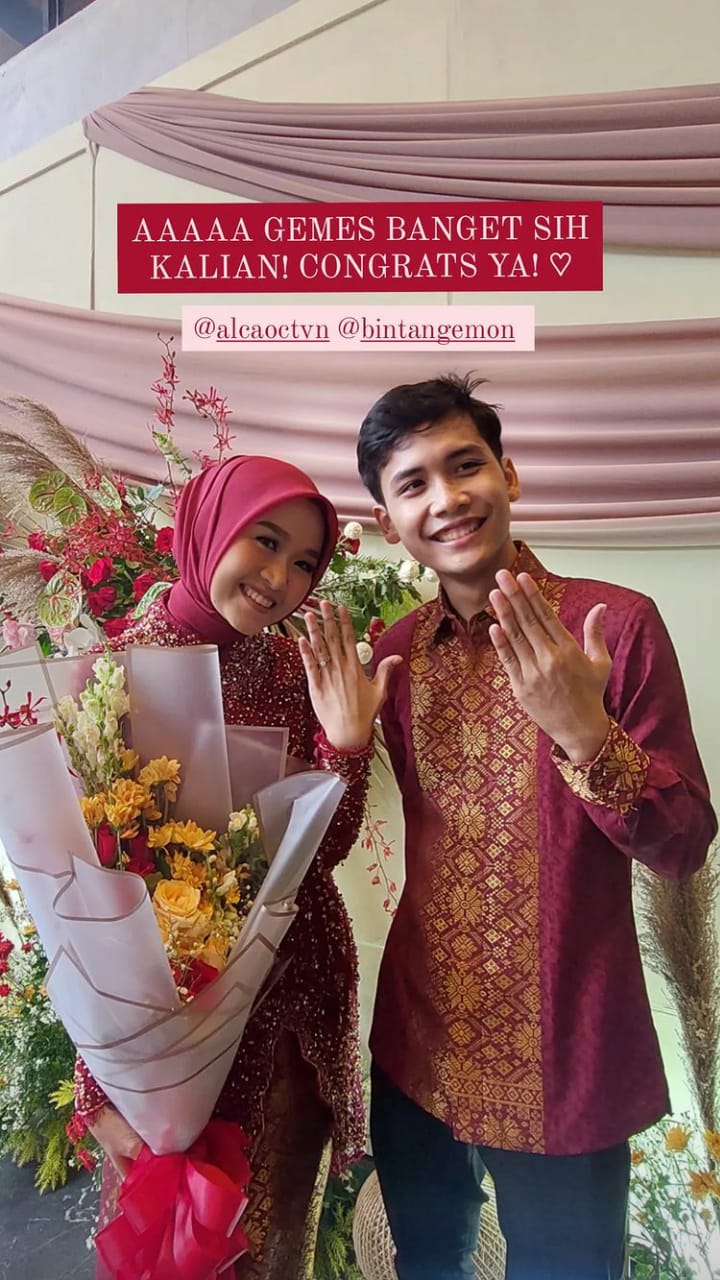 momen lamaran bintang emon dan alca © instagram