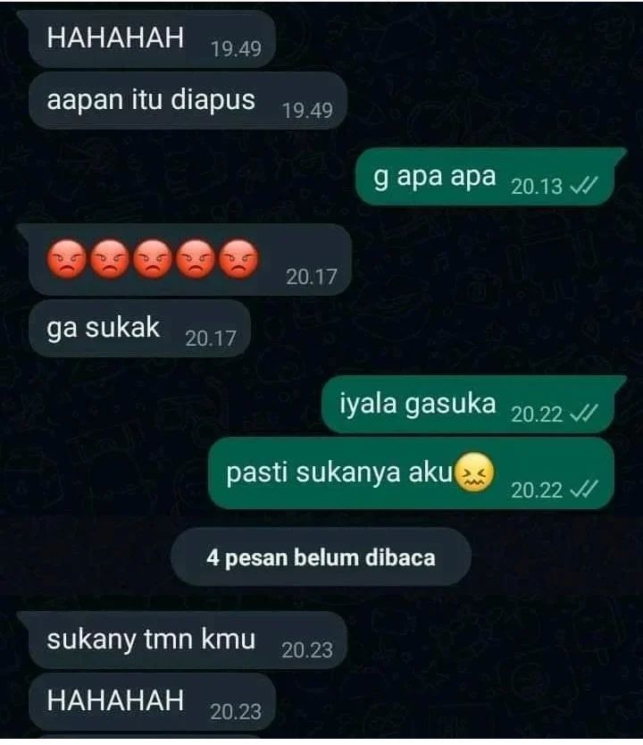 chat malah langsung terang-terangan © Instagram