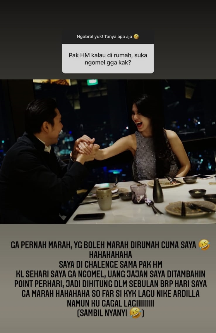 Cerita Sandra Dewi soal Harvey Moeis Instagram