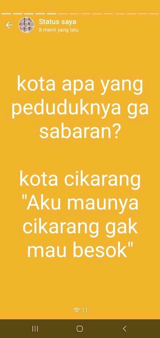 tebak tebakan lucu status whatsapp © berbagai sumber tebak tebakan lucu status whatsapp © berbagai sumber