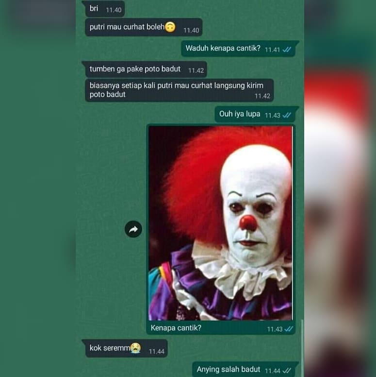 teman curhat dibalasnya nyebelin © Instagram teman curhat dibalasnya nyebelin © Instagram