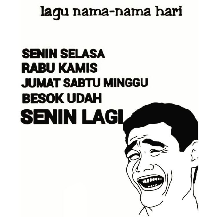 Meme ketemu hari Senin berbagai sumber