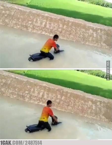 naik motor tapi tempatnya nyeleneh © berbagai sumber