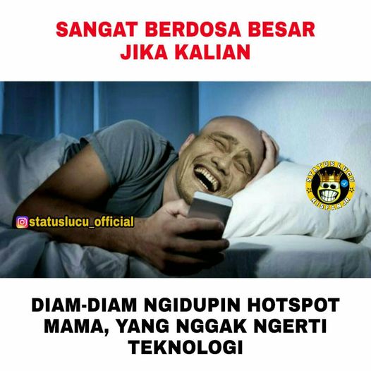 meme kocak minta hotspot © berbagai sumber