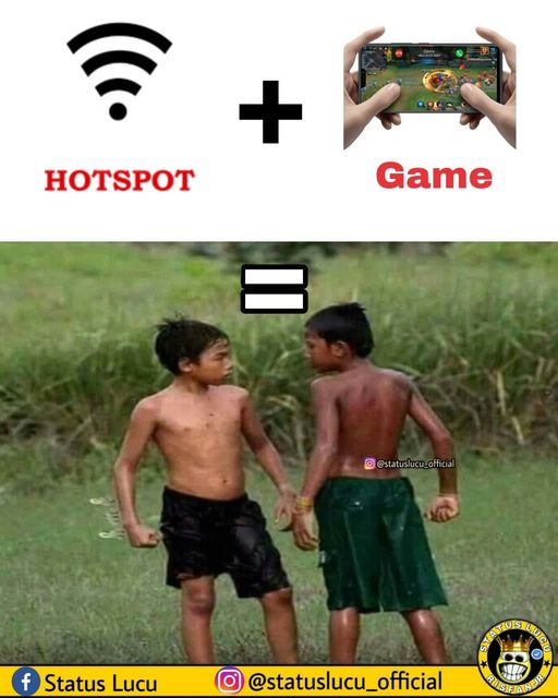 meme kocak minta hotspot © berbagai sumber