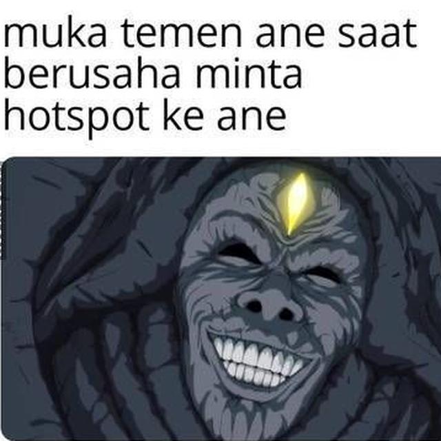 meme kocak minta hotspot © berbagai sumber