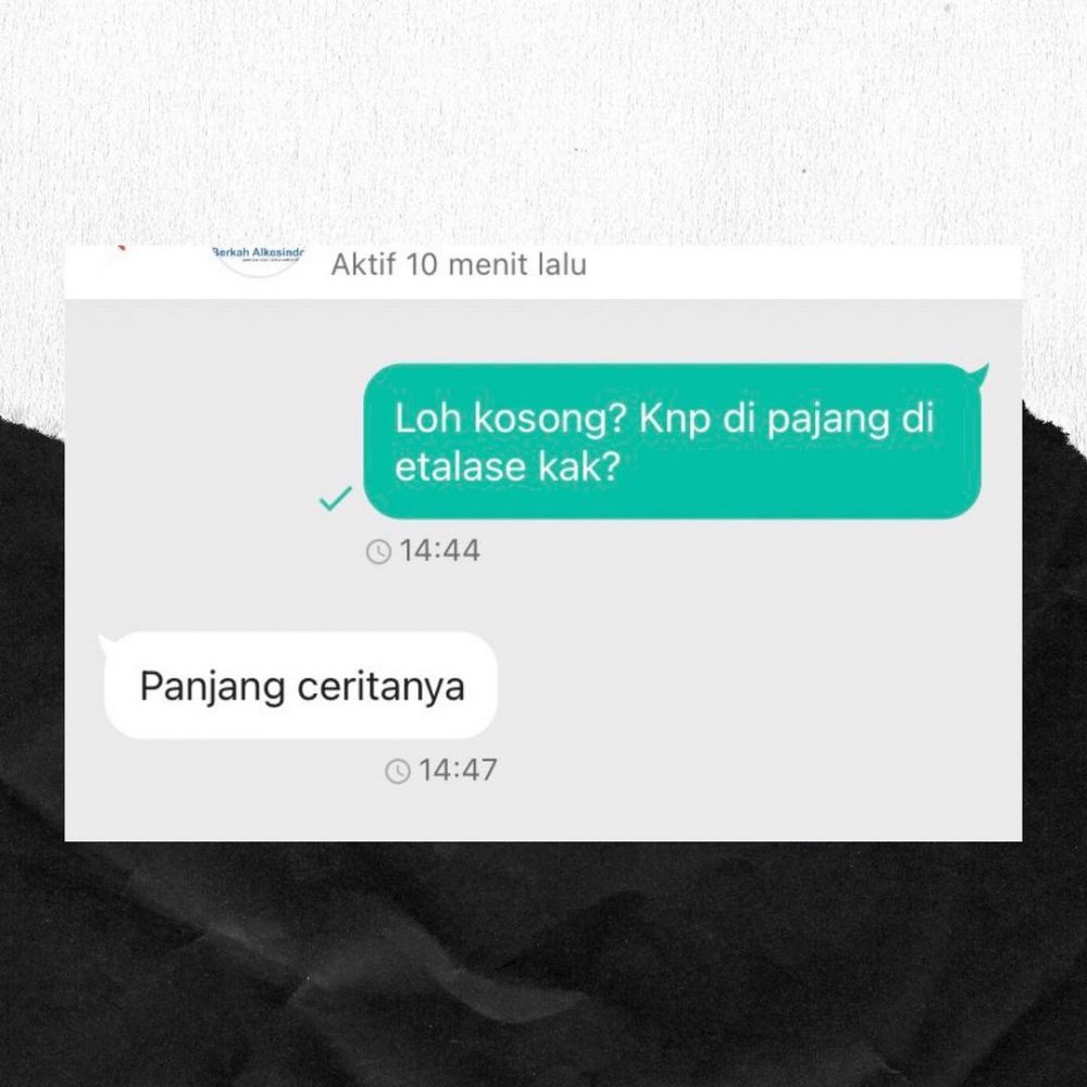 penjual olshop malah nggak jelas banget © Instagram penjual olshop malah nggak jelas banget © Instagram