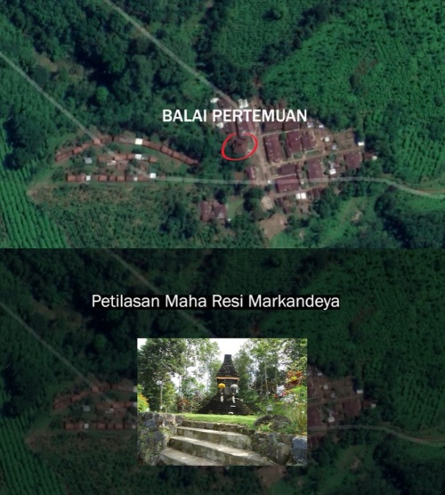 Peta lokasi KKN di Desa Penari sesuai gambaran cerita penulis