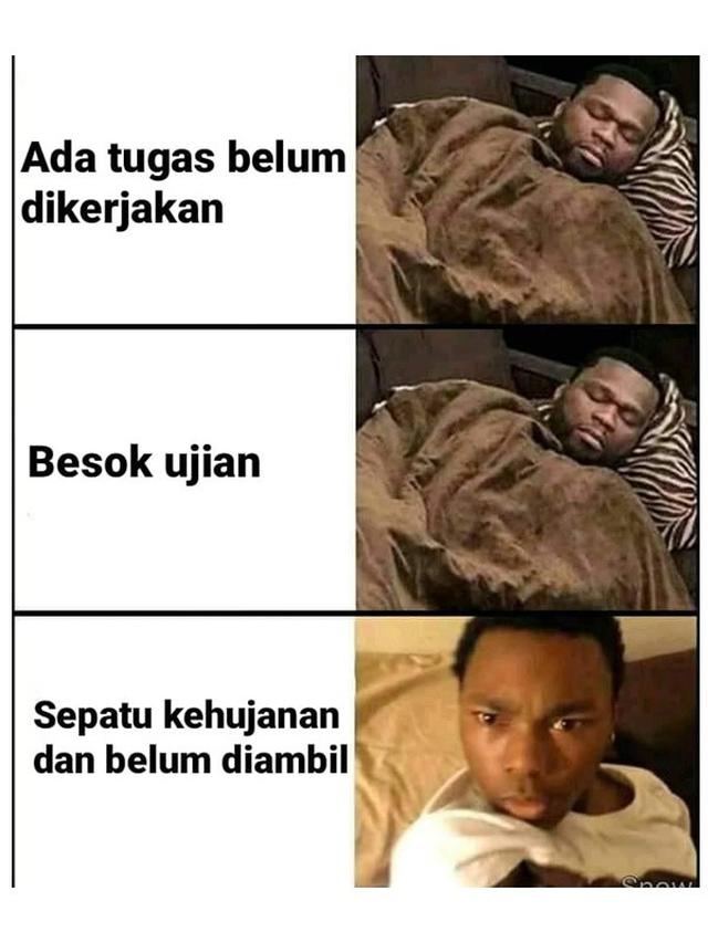 meme dibangunin tidur © berbagai sumber