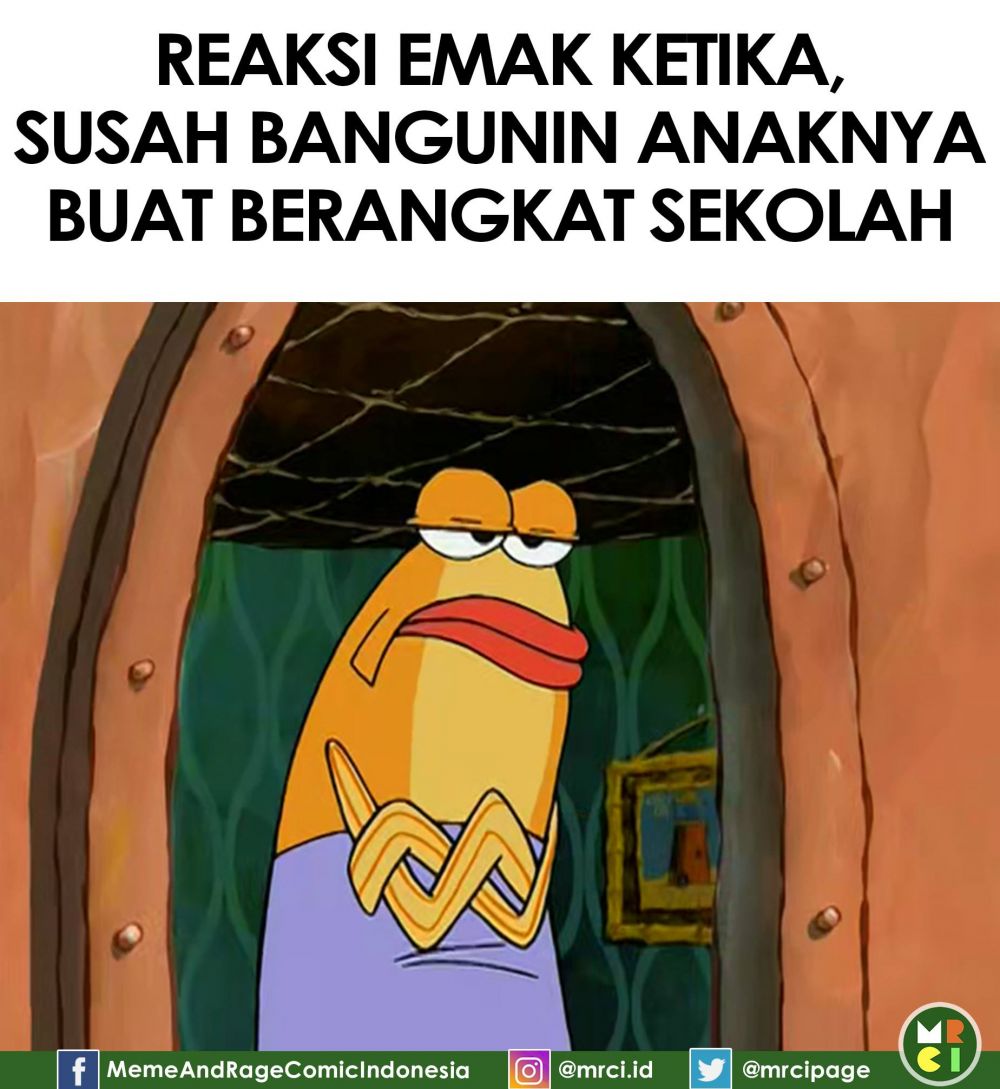 meme dibangunin tidur © berbagai sumber
