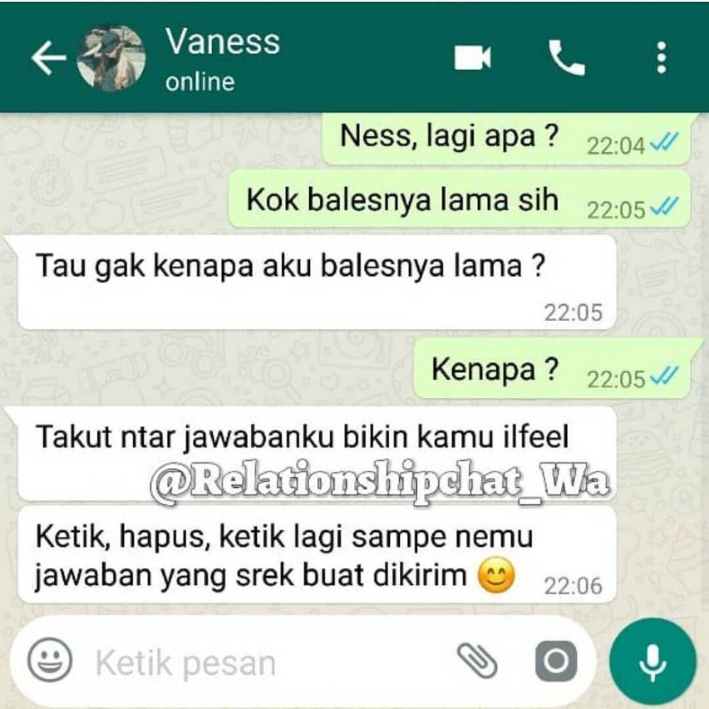chat kocak tanya lagi apa © berbagai sumber