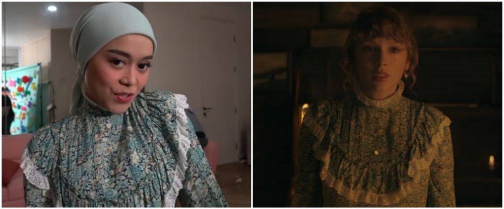 Lesty kembaran baju dengan Taylor Swift © berbagai sumber