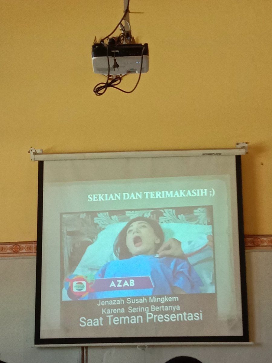 Tulisan kocak di akhir presentasi © berbagai sumber