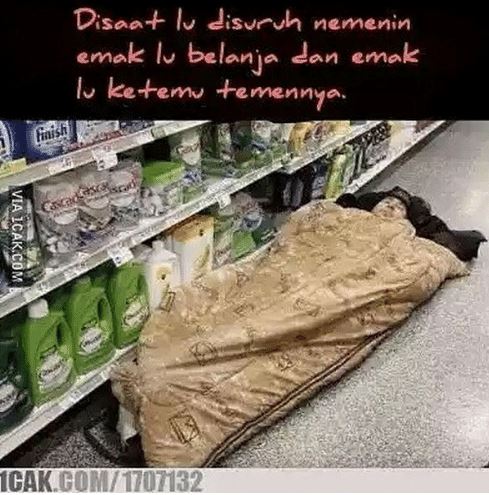 Meme lucu saat disuruh emak belanja Berbagai sumber