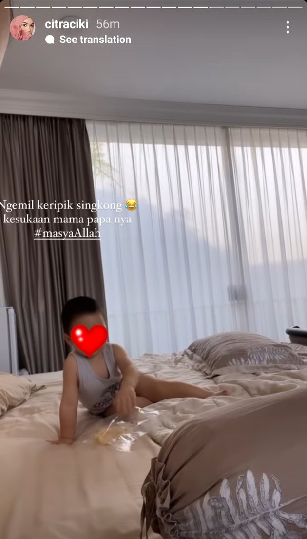 Citra Kirana antar anak vaksin © Instagram