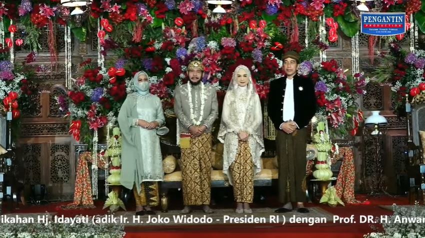 9 Momen pernikahan adik Jokowi dengan Ketua MK, usung tema Jawa klasik