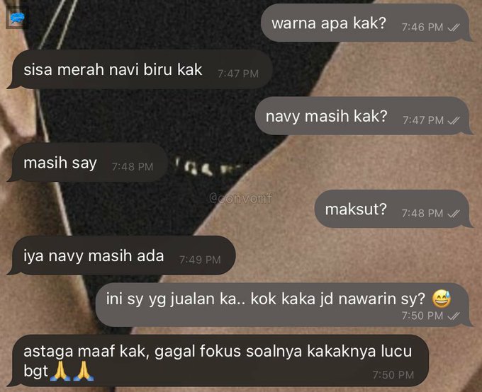 chat nggak nyambung © Twitter