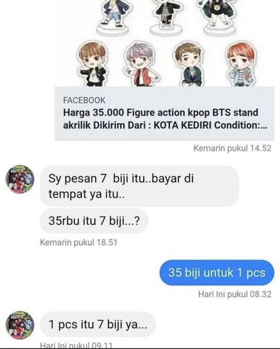 chat nggak nyambung © Twitter