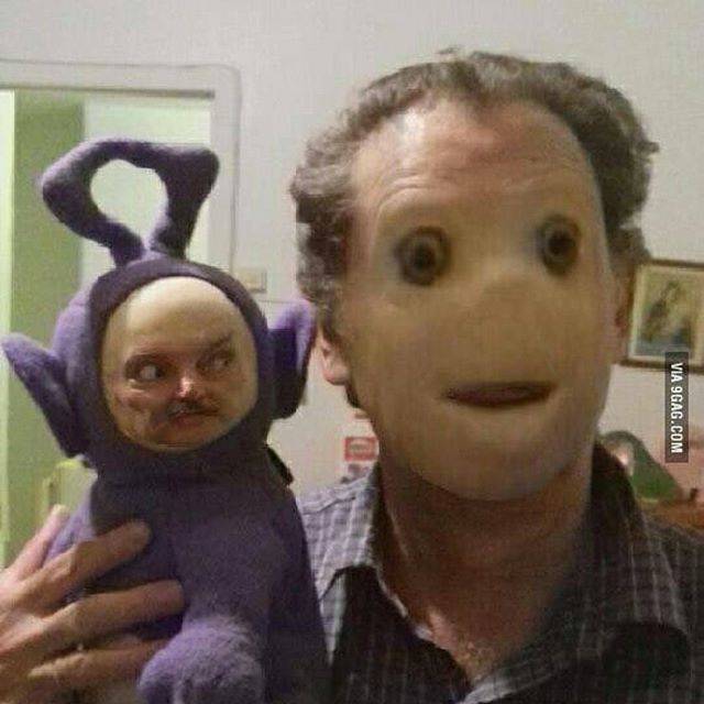 13 Potret face swap dengan boneka ini jadi horor, bikin merinding