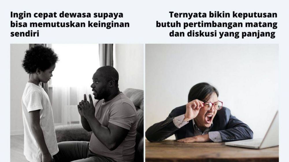 ekspektasi vs realita anak kecil saat dewasa © berbagai sumber