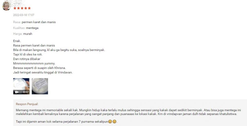 testimoni Vrindavan Berbagai sumber