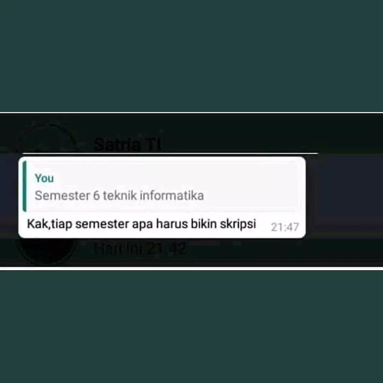 lika-liku mahasiswa semester tua © berbagai sumber
