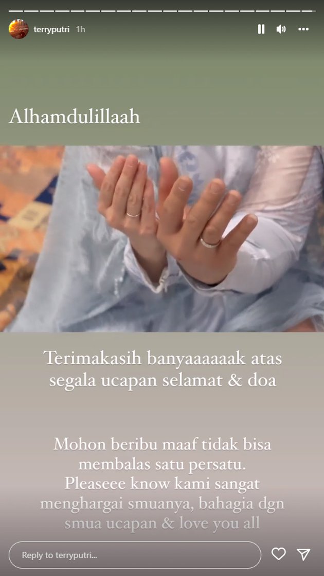 momen pernikahan terry putri © instagram