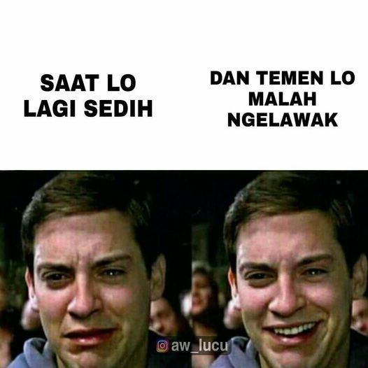 meme lucu curhat ke temen © Berbagai Sumber