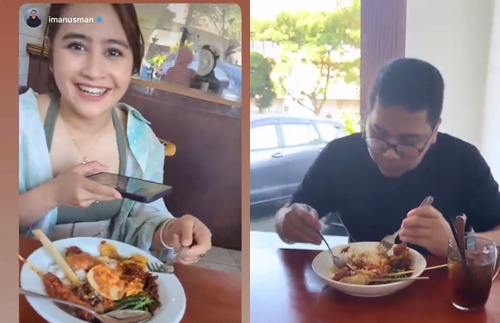 potret kebersamaan Prilly Latuconsina dan Iman Usman © Instagram
