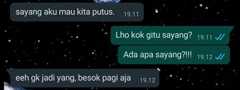 chat lucu pacar minta putus berbagai sumber