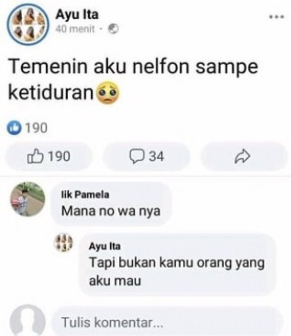 Balasan lucu di kolom komentar © berbagai sumber