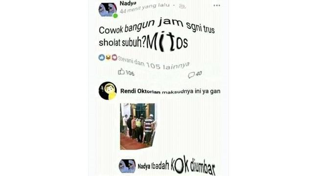 Balasan lucu di kolom komentar © berbagai sumber