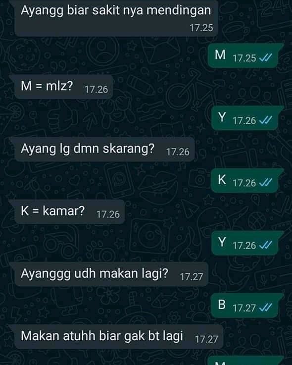 chat lucu kalau pacar ngambek © berbagai sumber chat lucu kalau pacar ngambek © berbagai sumber