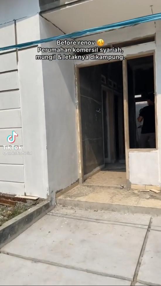 renovasi rumah mungil © TikTok/@unialfiofficial renovasi rumah mungil © TikTok/@unialfiofficial