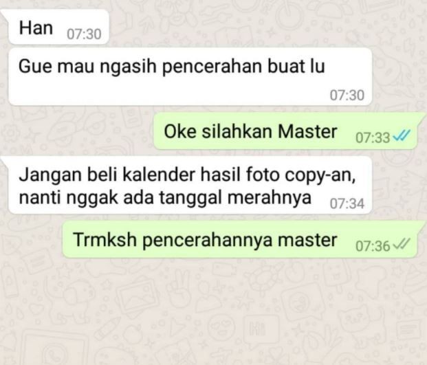 Chat kocak ngasih saran ke teman © Instagram Chat kocak ngasih saran ke teman © Instagram