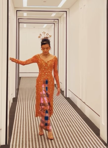 Potret resepsi Eva Celia dan Demas Narawangsa © Instagram