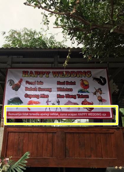spanduk ucapan tapi lucu deh konsepnya © berbagai sumber