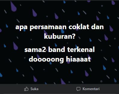 Tebak-tebakan lucu di status Facebook © berbagai sumber Tebak-tebakan lucu di status Facebook © berbagai sumber