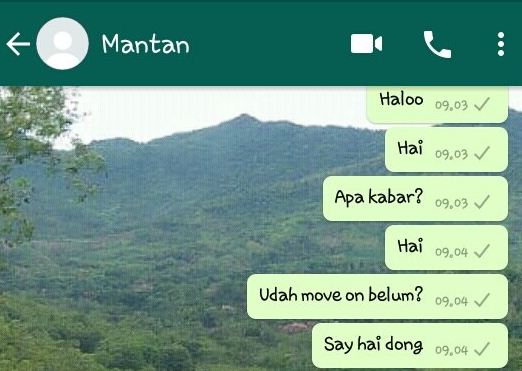 chat sapa mantan bikin senyum kecut © berbagai sumber