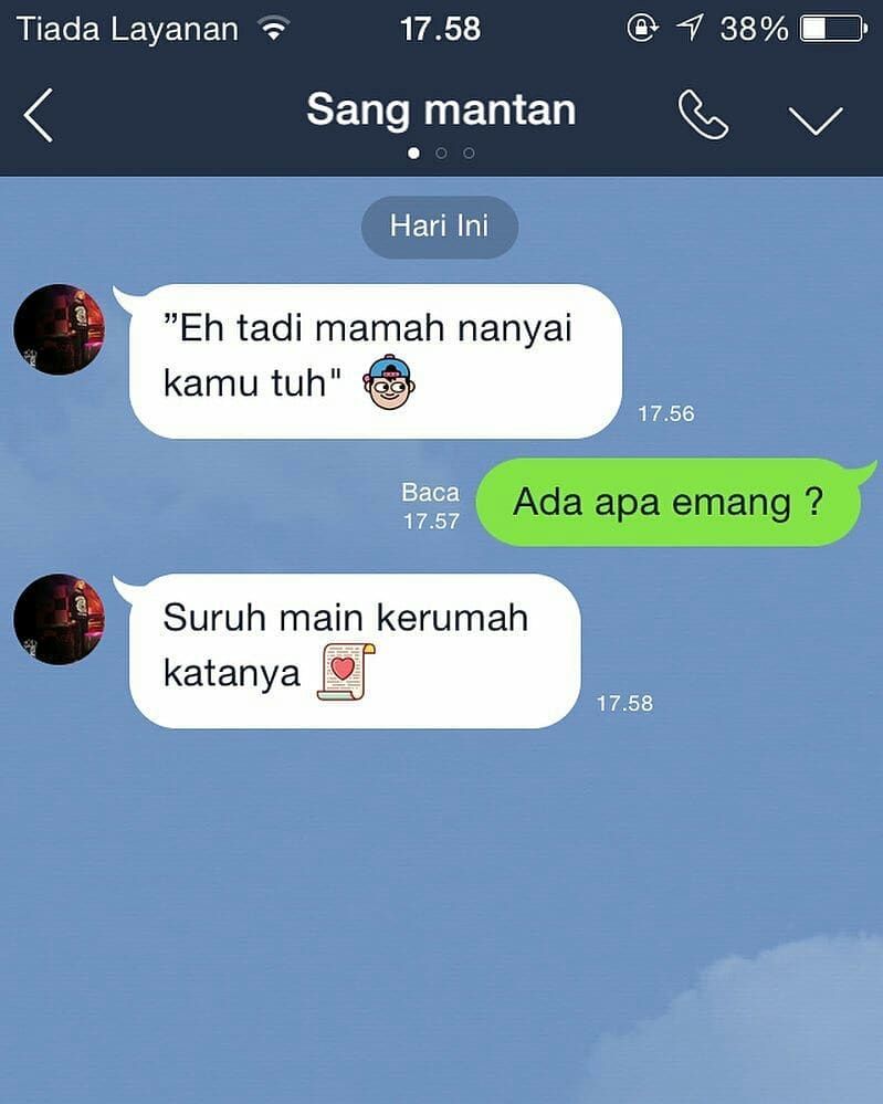 chat sapa mantan bikin senyum kecut © berbagai sumber