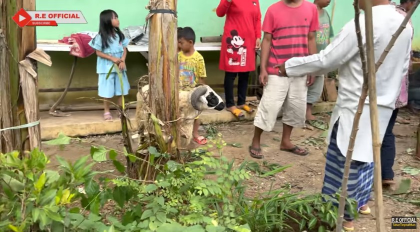 Momen akikah anak kedua Ega dan Rafly © YouTube