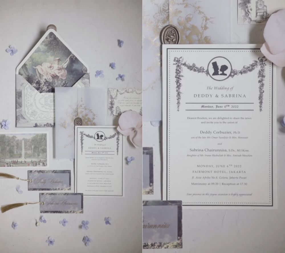 gelar akademis seleb di undangan nikah bikin terkejut © berbagai sumber