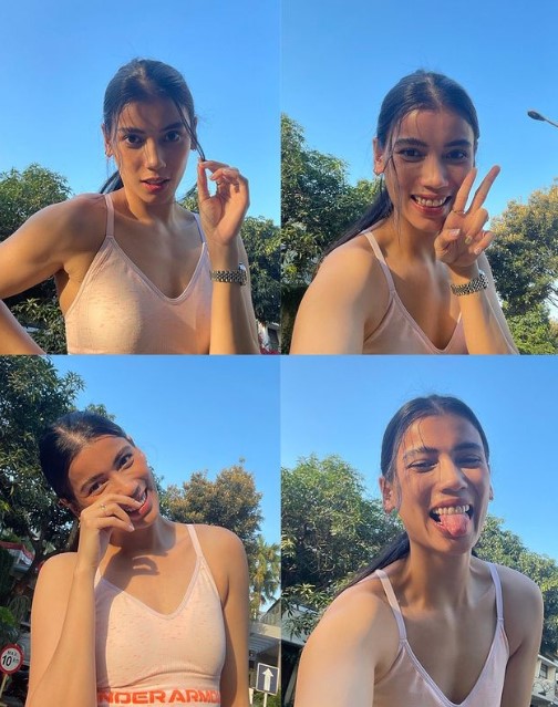 Sabrina Chairunnisa tampil polosan © Instagram