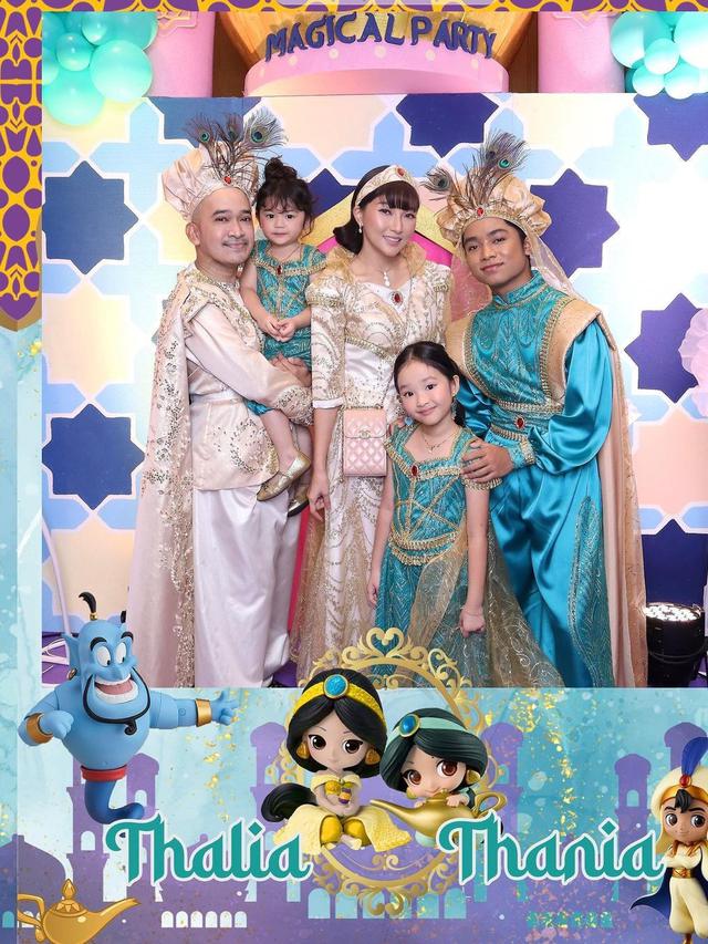 Potret ultah 13 anak seleb berkonsep Disney, Thalia Onsu ala Aladdin