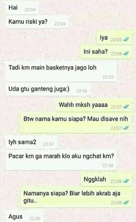 chat kenalan ending bikin bingung © berbagai sumber